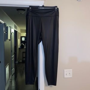 Faux leather leggings